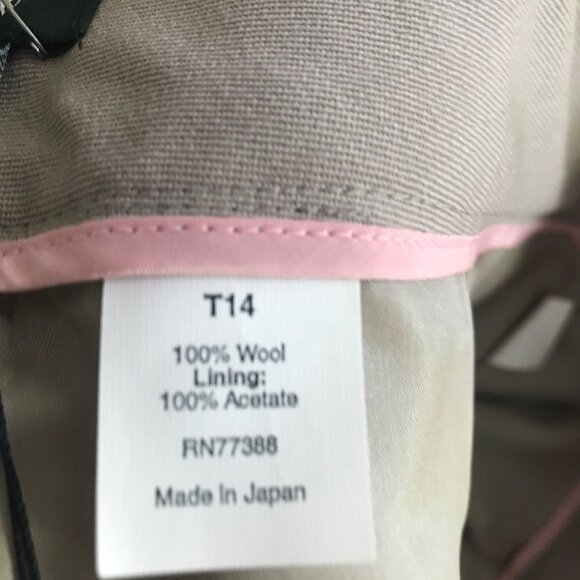 NWT J. Crew Fully Lined Wool Pants | Size 14 Tall - Picture 3 of 4